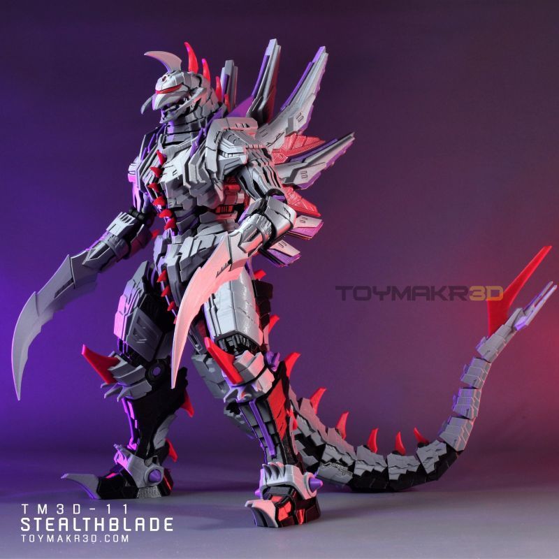 3D Printing Hidden Blade - สัตว์ประหลาดเชิงกลแบบก้องพิมพ์ 3 มิติพร้อมชุดโมเดลใบมีดที่ซ่อนอยู่สําหรับตัวเลขการกระทําของขวัญสําหรับเด็กผู้ชาย