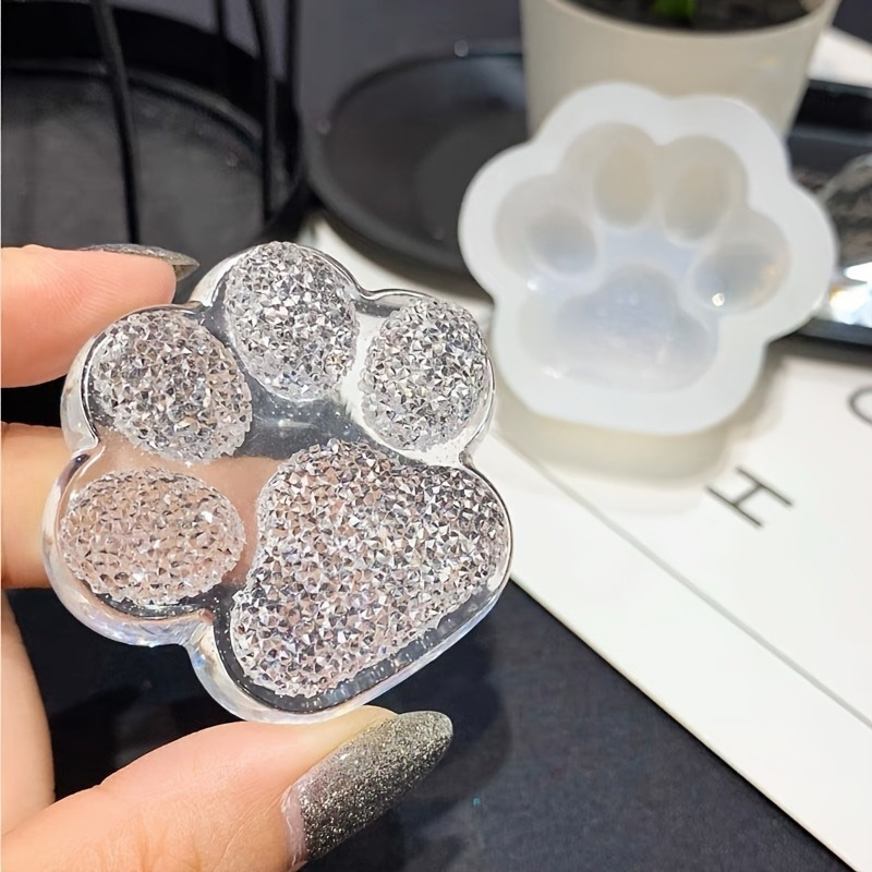 3D Printing Epoxy Resin - แม่พิมพ์ลายอุ้งเท้า 1 ชิ้น, แม่พิมพ์เรซิ่นอีพ็อกซี่ใสสำหรับงาน DIY, การทำเครื่องประดับ,