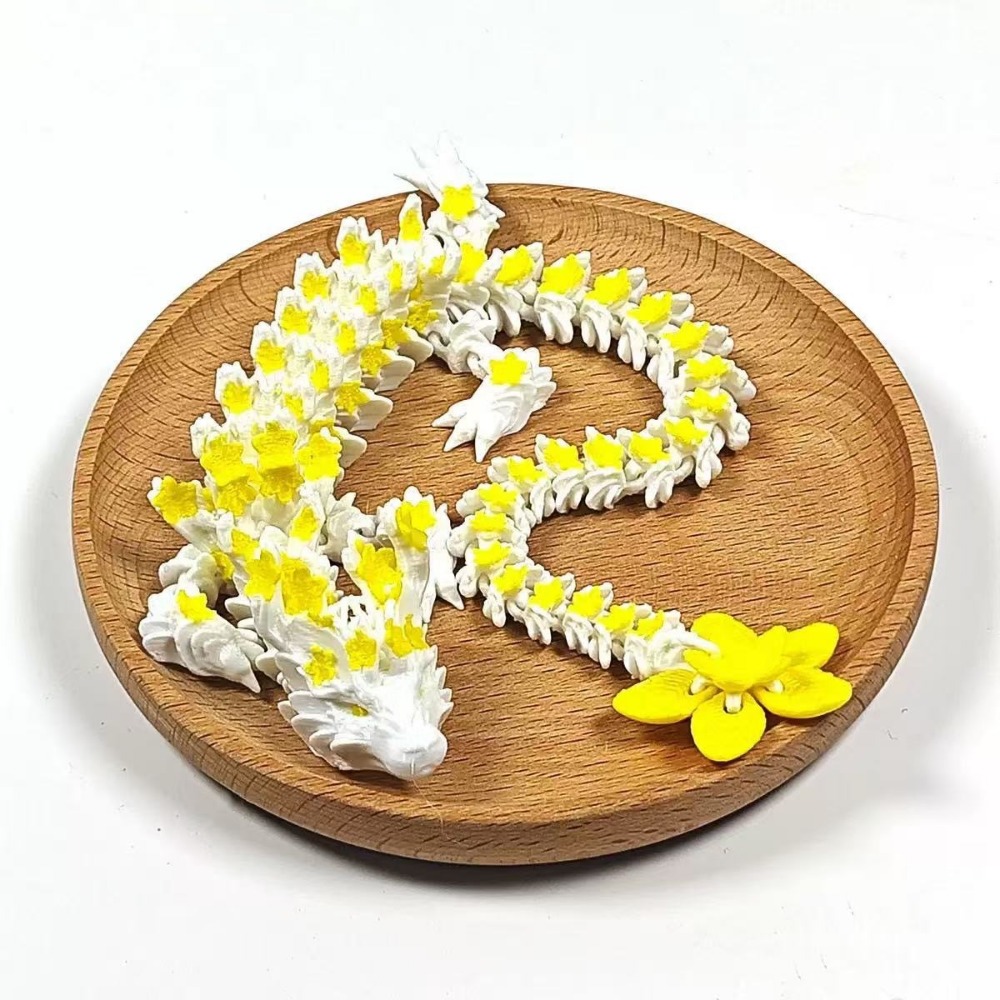 3D Printing Dragon - มังกรจำลองพิมพ์ 3 มิติ มังกรซากุระแบบหมุนได้ มังกรไดเซราทอปส์พิมพ์ 3