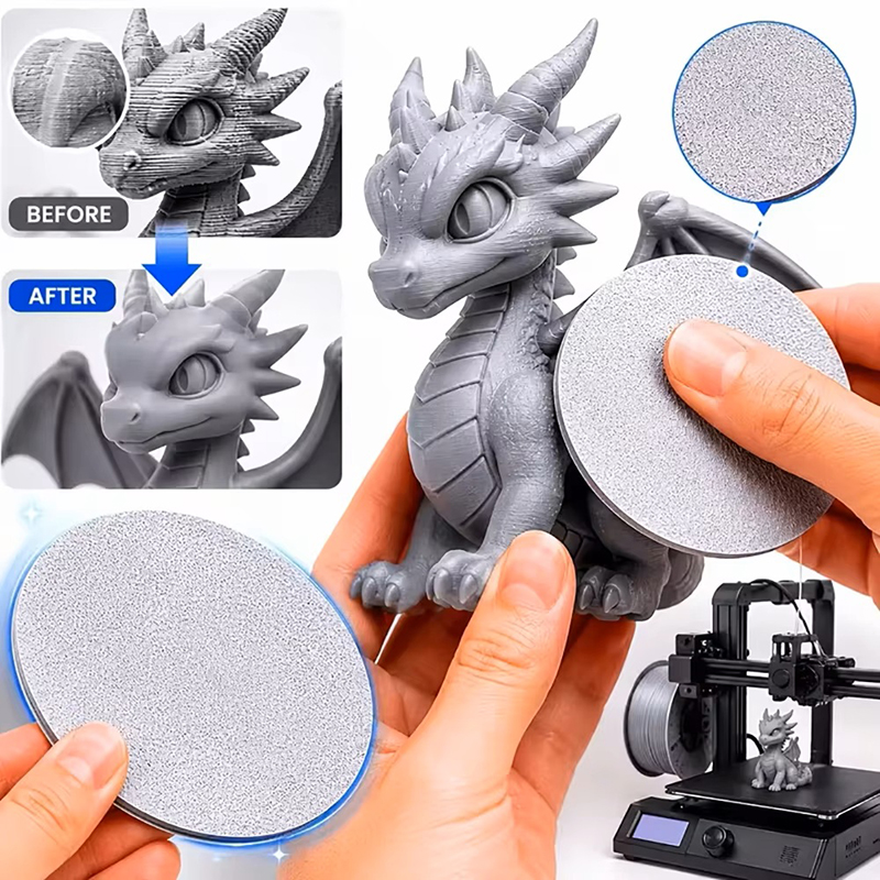 3D Printing Resin - แผ่นขัดเรซินสำหรับงานพิมพ์ 3 มิติ เครื่องมือลบเส้นชั้น PLA ความละเอียด