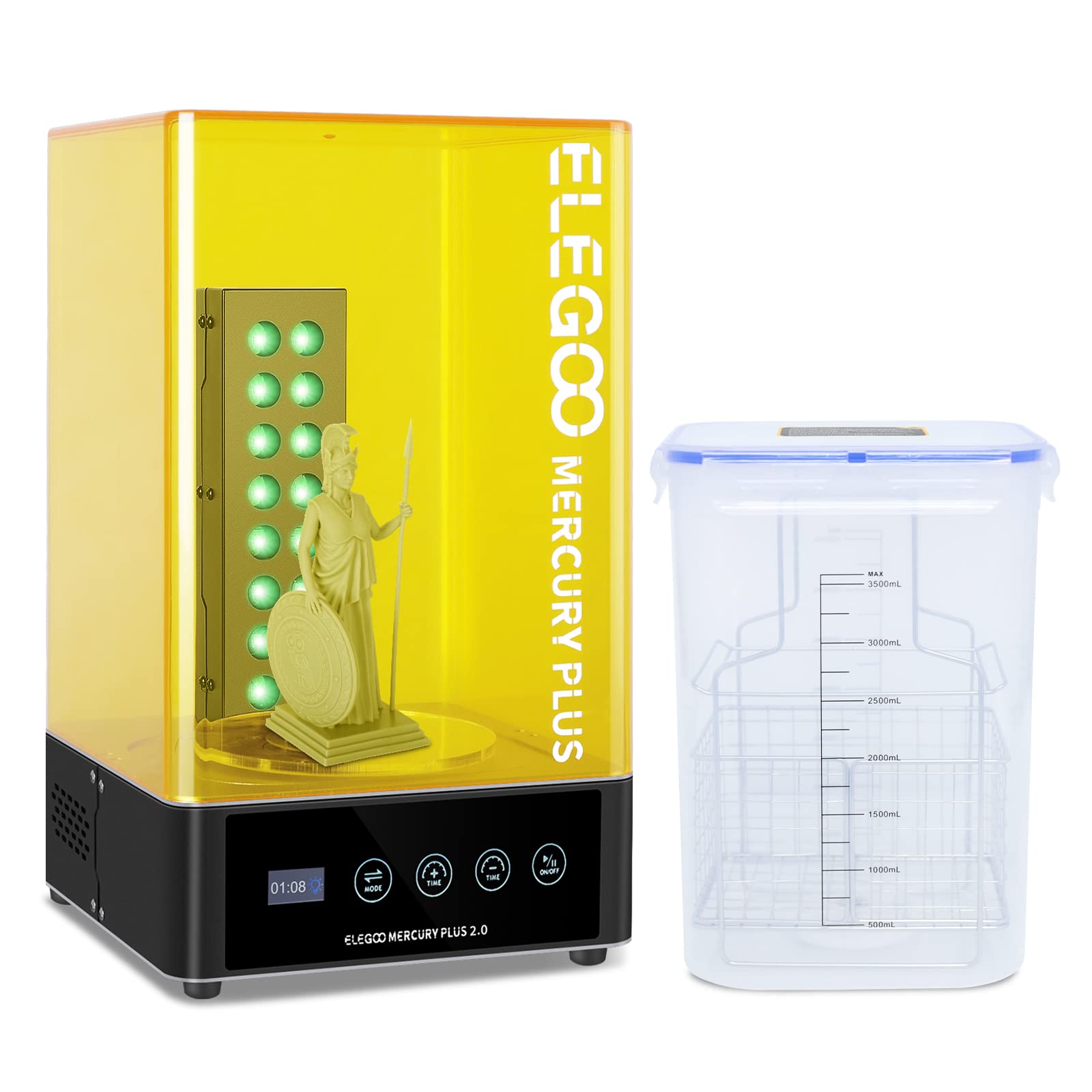3D Printing Resin - เครื่องล้างและอบแห้ง ELEGOO Plus 2.0 สำหรับเรซิ่น ใช้กับเครื่องพิมพ์