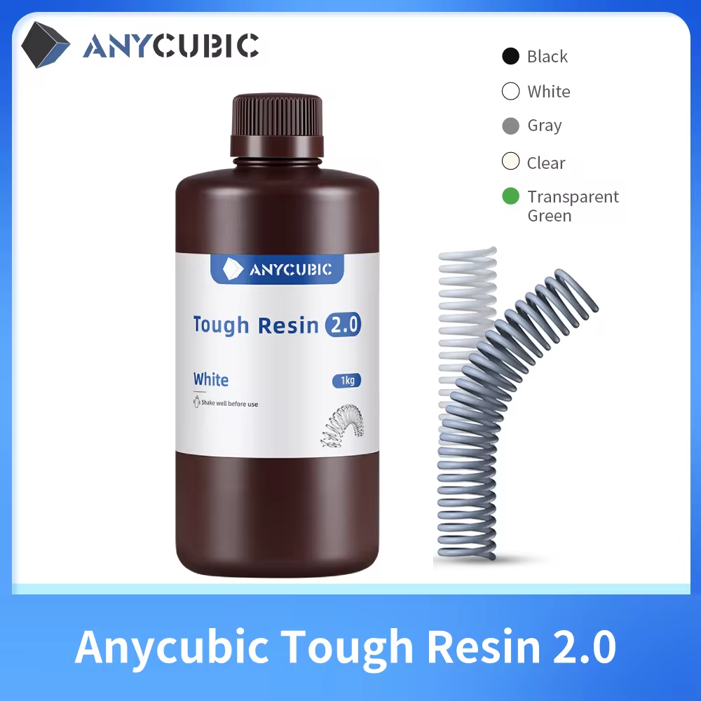 3D Printing Uv Sensitive Resin - Anycubic ยืดหยุ่น Tough เรซิ่น 2.0 LCD
