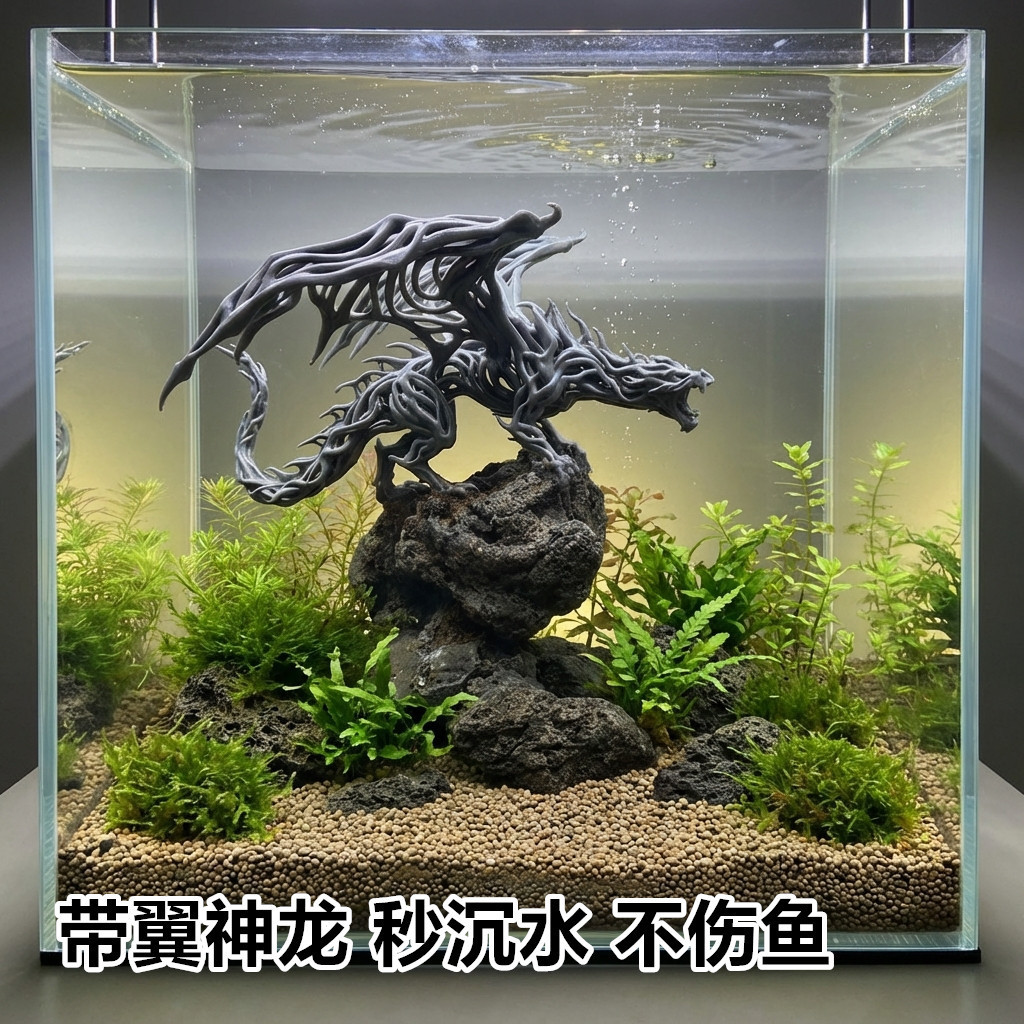 3D Printing Epoxy Resin - การพิมพ์ 3 มิติของของตกแต่งตู้ปลาสัตว์ในตำนานและเครื่องประดับตกแต่งตู้ปลา