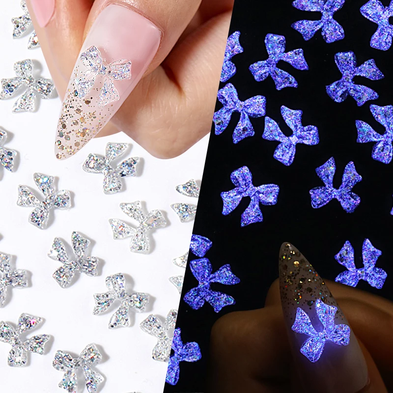3D Printing Epoxy Resin - 50pcs เรซิ่น Jelly Ribbon Bows 3D