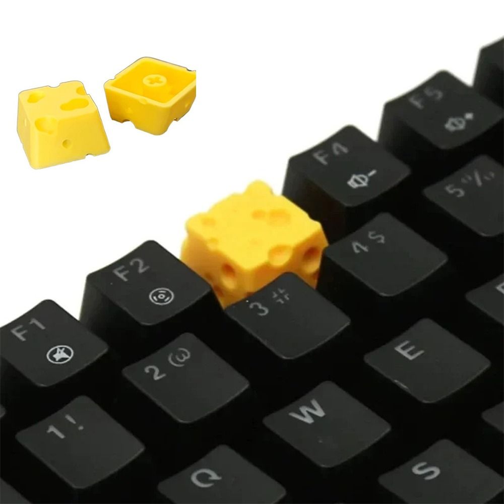 3D Printing Chess - คีย์แคป 3D ลายชีสเค้ก 4 ชิ้น คีย์แคปอเนกประสงค์รูปทรงอาหาร