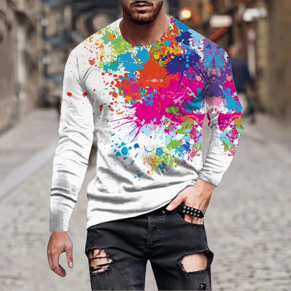 เสื้อยืดแขนยาวพิมพ์ลาย 3D ลายส - 3D Printing Kpop บทวิจารณ์และราคา