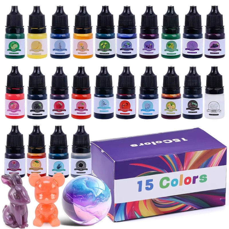 สีผสมเรซิ่นอีพ็อกซี่ 24 สีสดใส - 3D Printing Epoxy Resin บทวิจารณ์และราคา