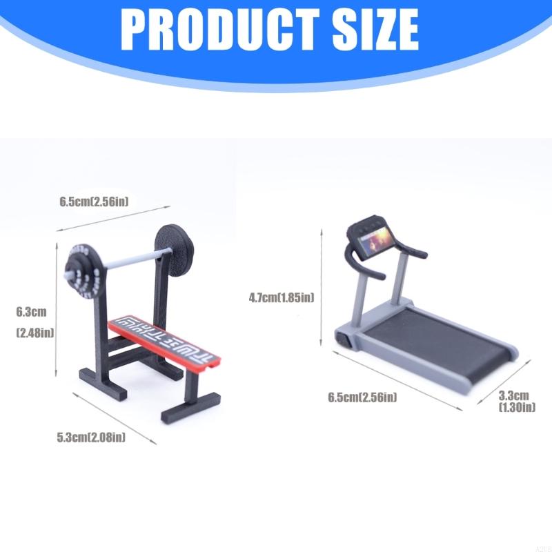 1/12 Scale Miniature GYM อุปกร - 3D Printing House บทวิจารณ์และราคา