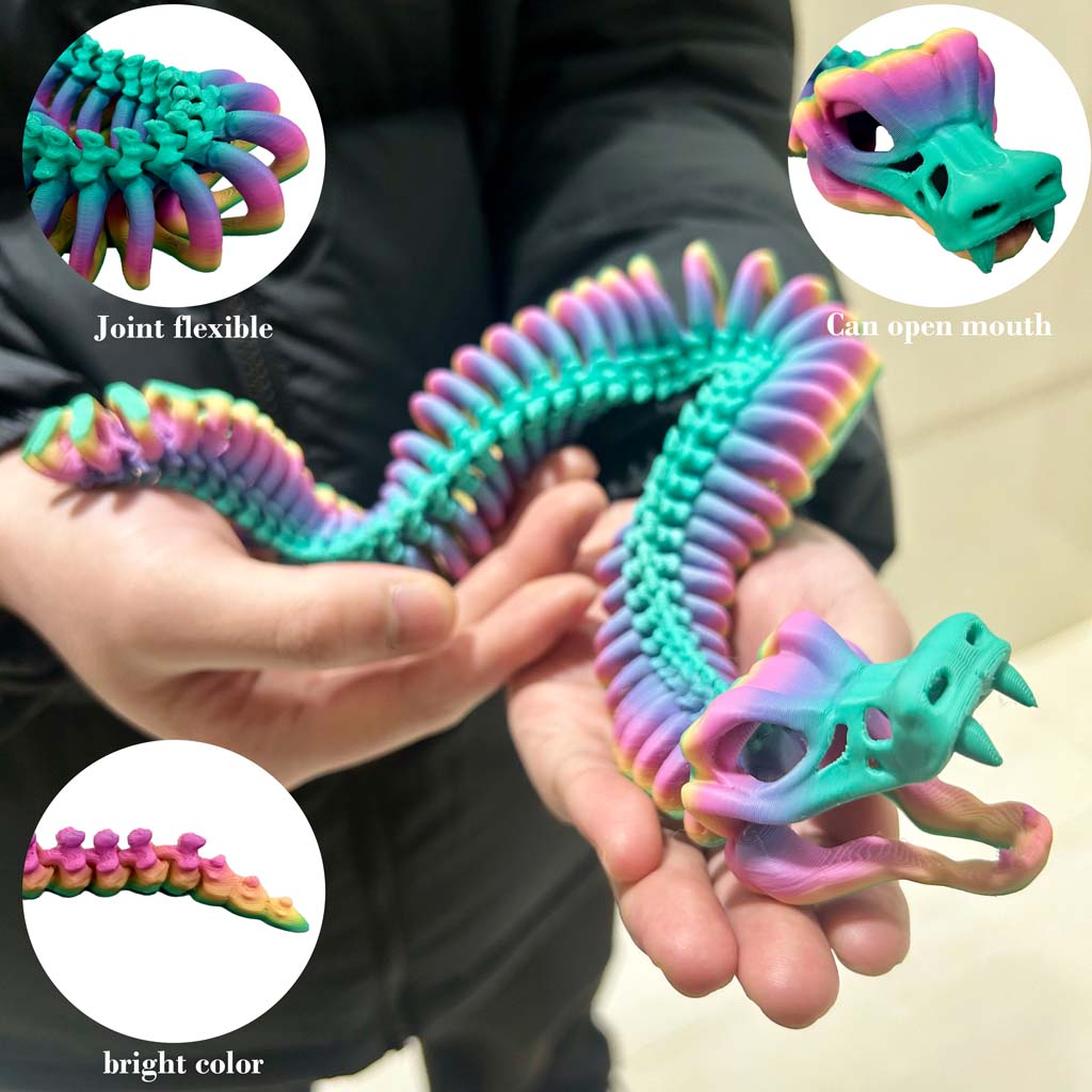 รูปปั้นงูข้อต่อที่พิมพ์ด้วยเทค - 3D Printing Mockup บทวิจารณ์และราคา