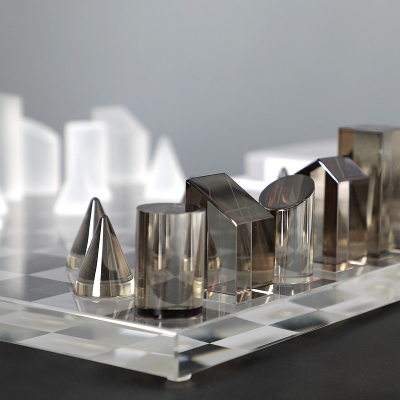 ของตกแต่งกระดานหมากรุกคริสตัลฝ - 3D Printing Chess บทวิจารณ์และราคา