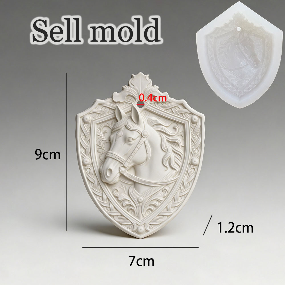 แม่พิมพ์ซิลิโคนลายโล่หัวม้าวิน - 3D Printing Epoxy Resin บทวิจารณ์และราคา