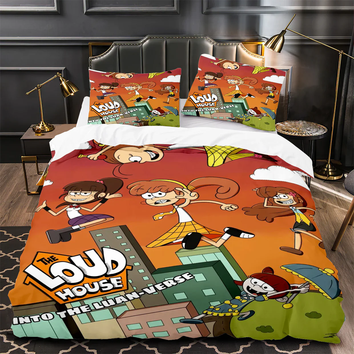 การ์ตูน Loud House 3D พิมพ์ผ้า - 3D Printing House บทวิจารณ์และราคา