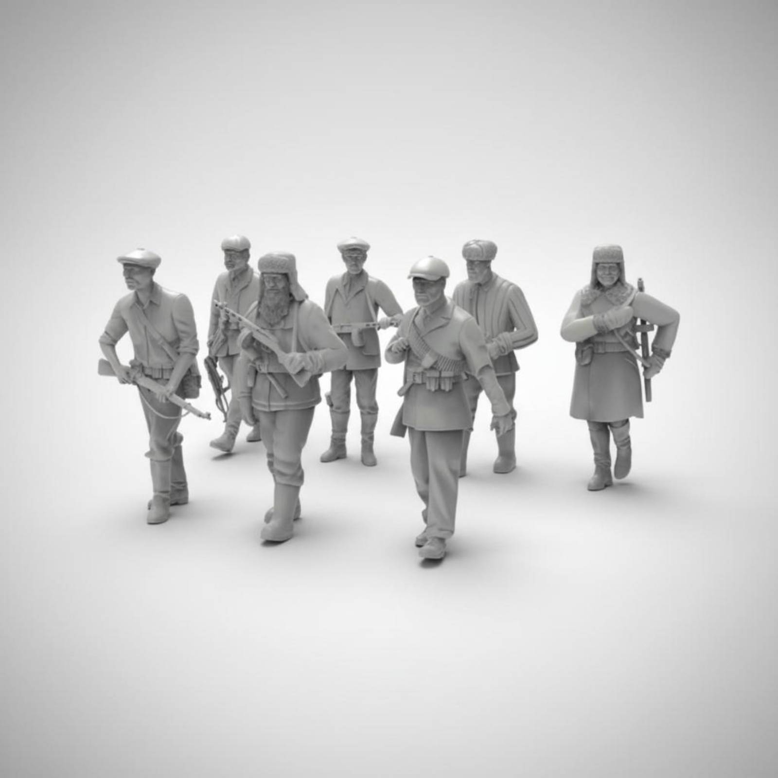 7 ชิ้น ฟิกเกอร์ทหารสงครามโลกคร - 3D Printing Resin บทวิจารณ์และราคา