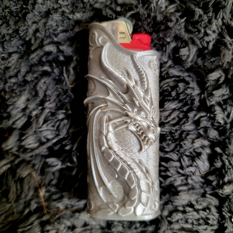 เคสใส่ไฟแช็กแบบนูนลายมังกรสไตล - 3D Printing Dragon บทวิจารณ์และราคา