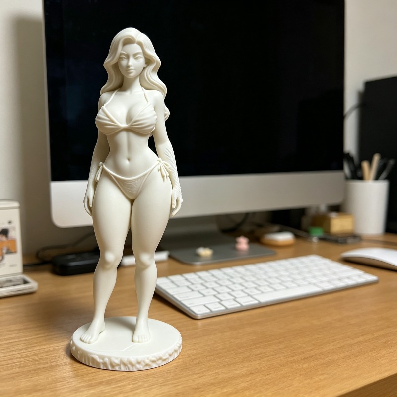 ประติมากรรมศิลปะหญิงผมหยิกพิมพ - 3D Printing Mockup บทวิจารณ์และราคา