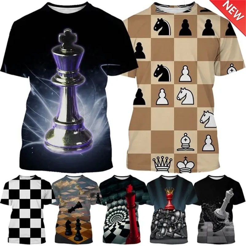 เสื้อยืดพิมพ์ลายหมากรุกเกม3D เ - 3D Printing Chess บทวิจารณ์และราคา