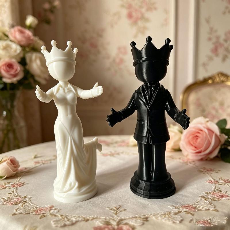 รูปปั้นหมากรุกสไตล์นอร์ดิก พิม - 3D Printing Chess บทวิจารณ์และราคา