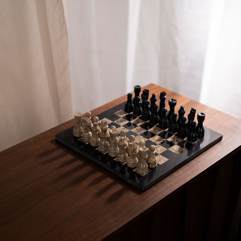 ชุดหมากรุกหินแกะสลักธรรมชาติ ส - 3D Printing Chess บทวิจารณ์และราคา