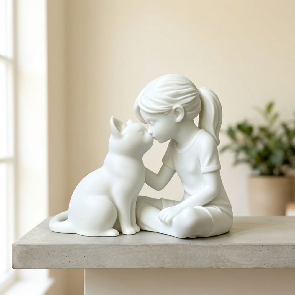 ประติมากรรมแมวและเด็กผู้หญิงพิ - 3D Printing Mockup บทวิจารณ์และราคา
