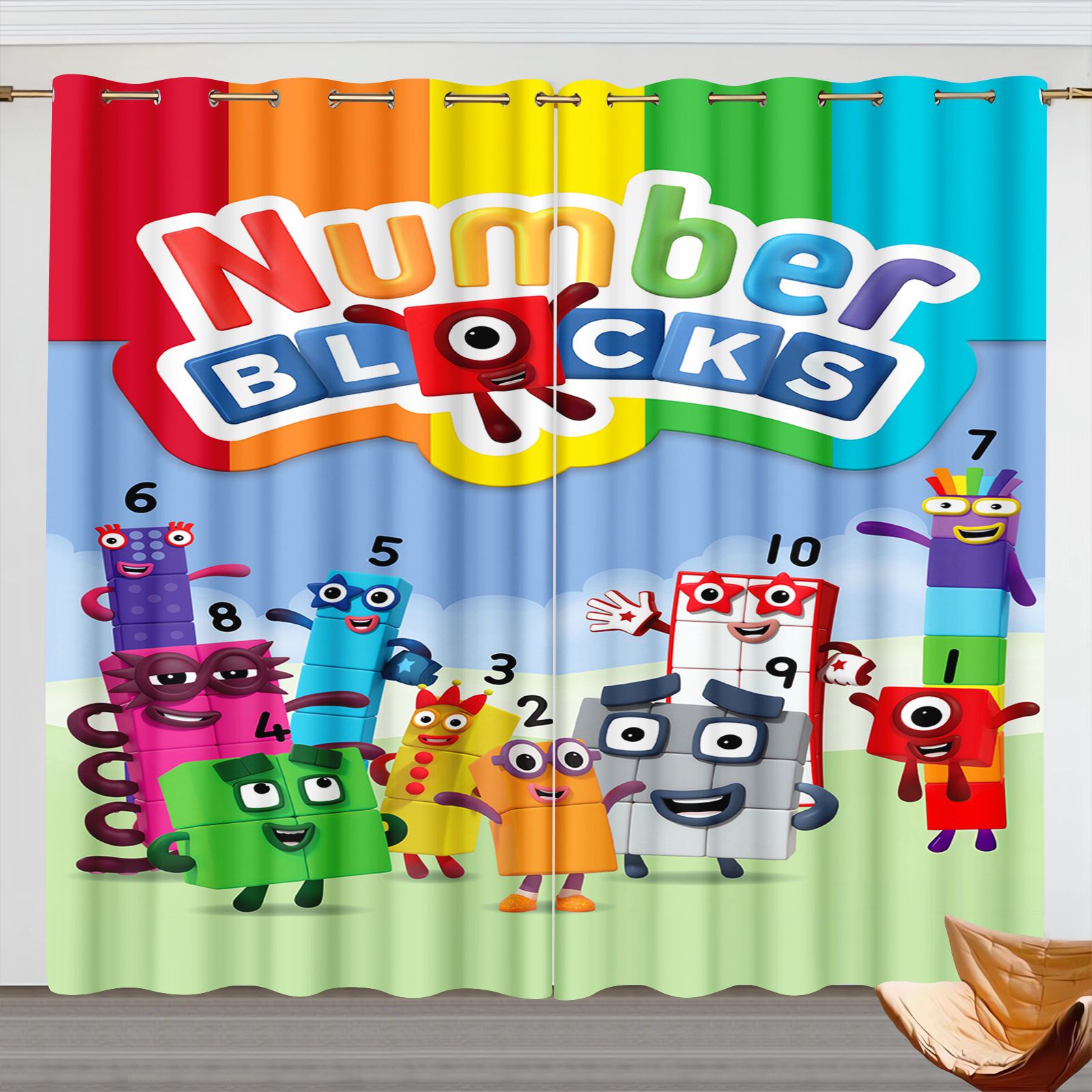 ผ้าม่านการ์ตูน Numberblocks, ผ - 3D Printing House บทวิจารณ์และราคา