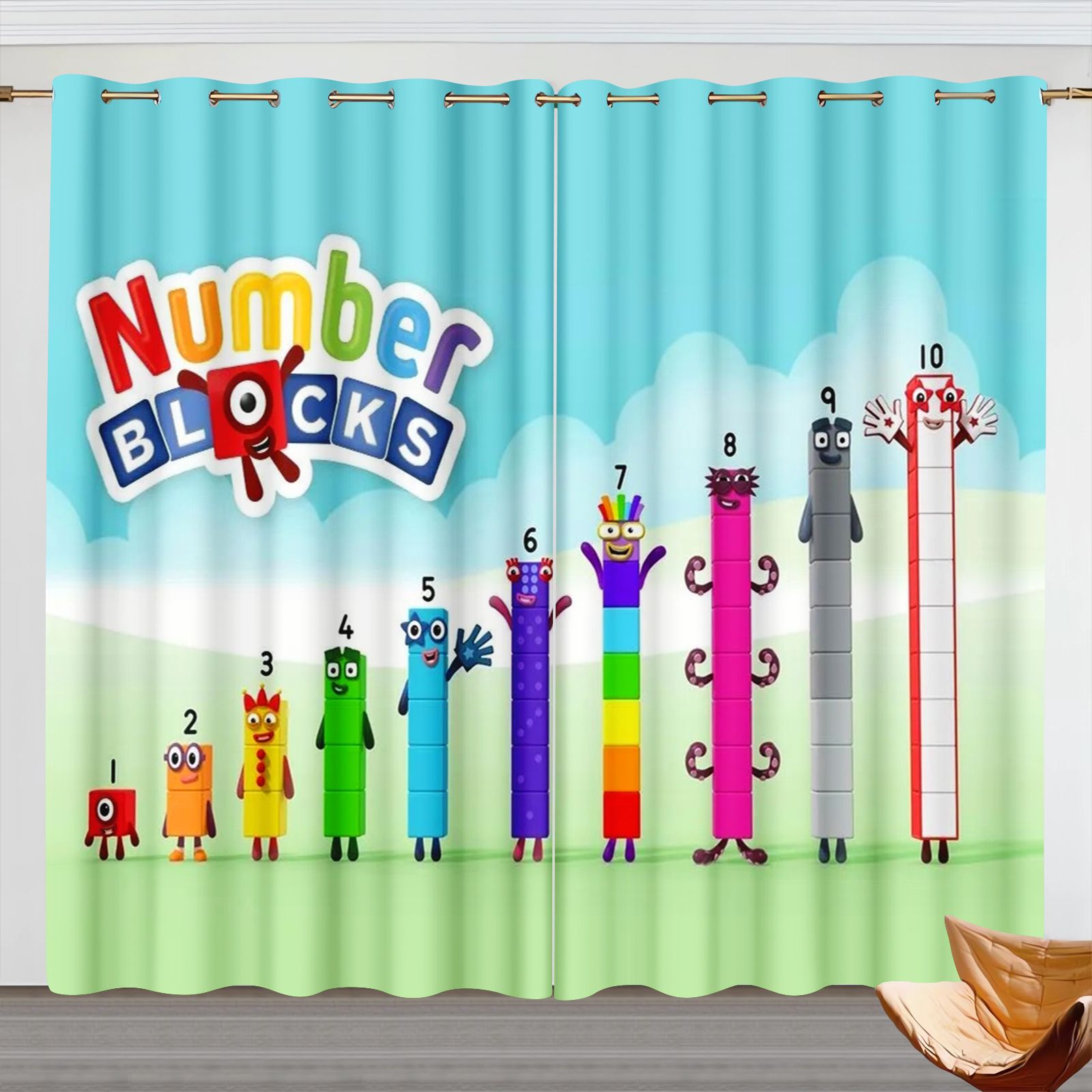 ผ้าม่านการ์ตูน Numberblocks, ผ - 3D Printing House บทวิจารณ์และราคา