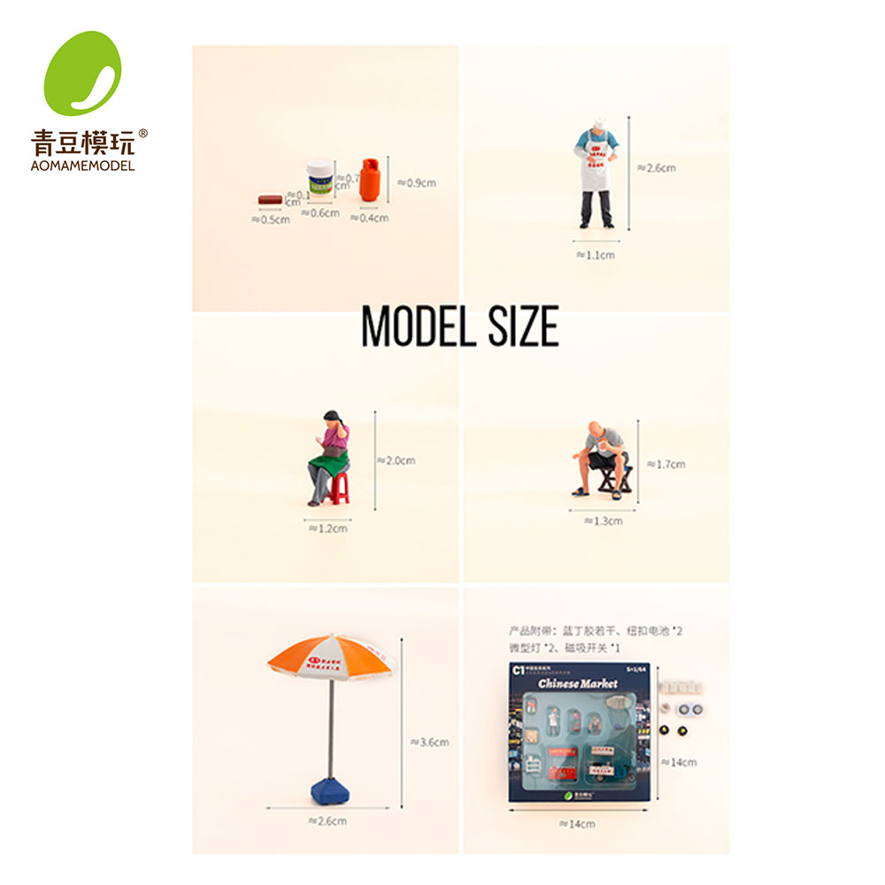 ชุดโมเดลตลาดกลางคืน 1/64 - ร้า - 3D Printing Resin บทวิจารณ์และราคา