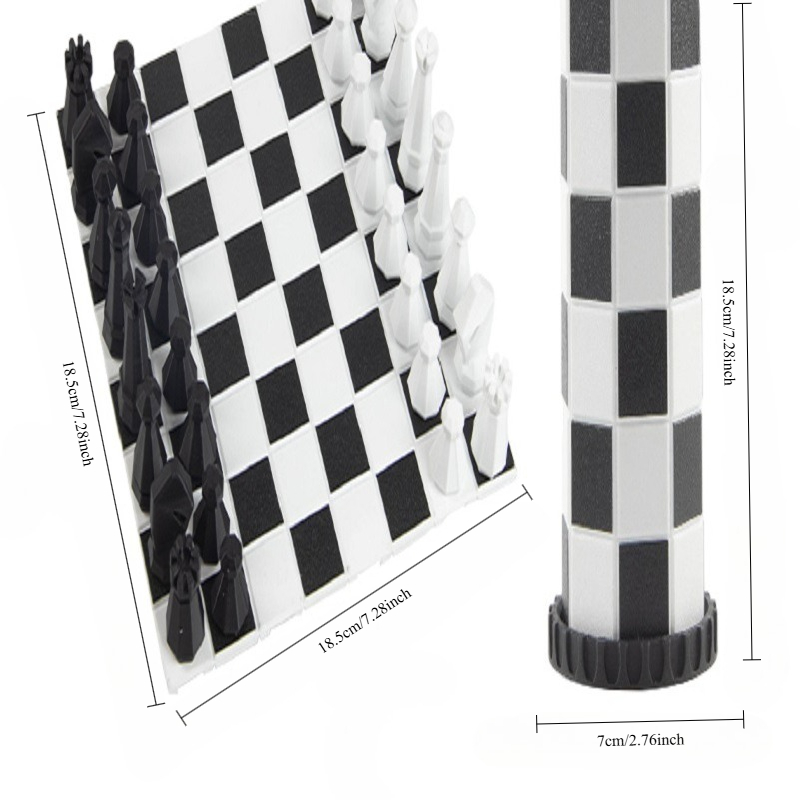 ชุดหมากรุกสากลแบบพกพา ของเล่นเ - 3D Printing Chess บทวิจารณ์และราคา
