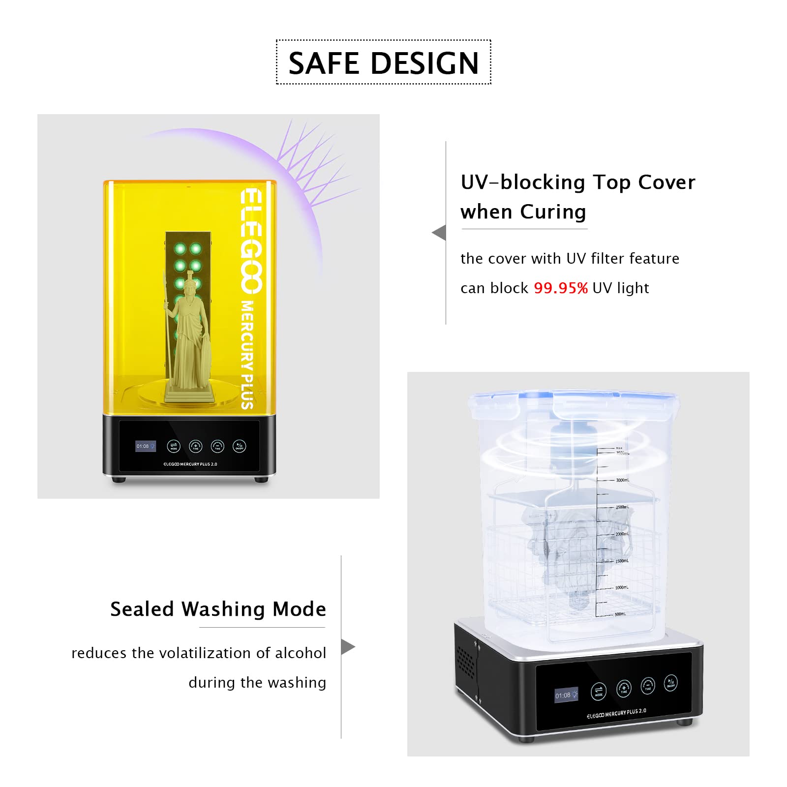 เครื่องล้างและอบแห้ง ELEGOO Pl - 3D Printing Resin บทวิจารณ์และราคา