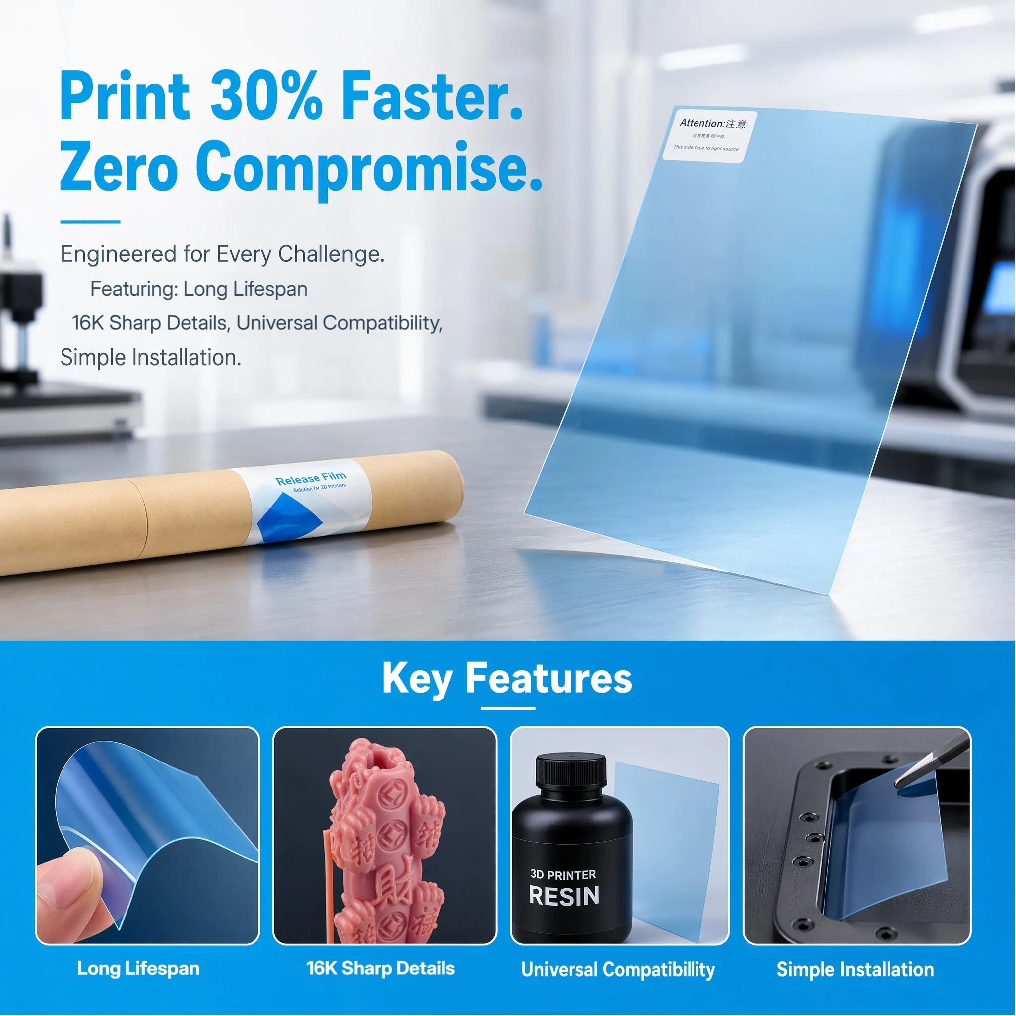 ฟิล์มปลดเร็ว ACF ความเร็วสูง ส - 3D Printing Pdf บทวิจารณ์และราคา