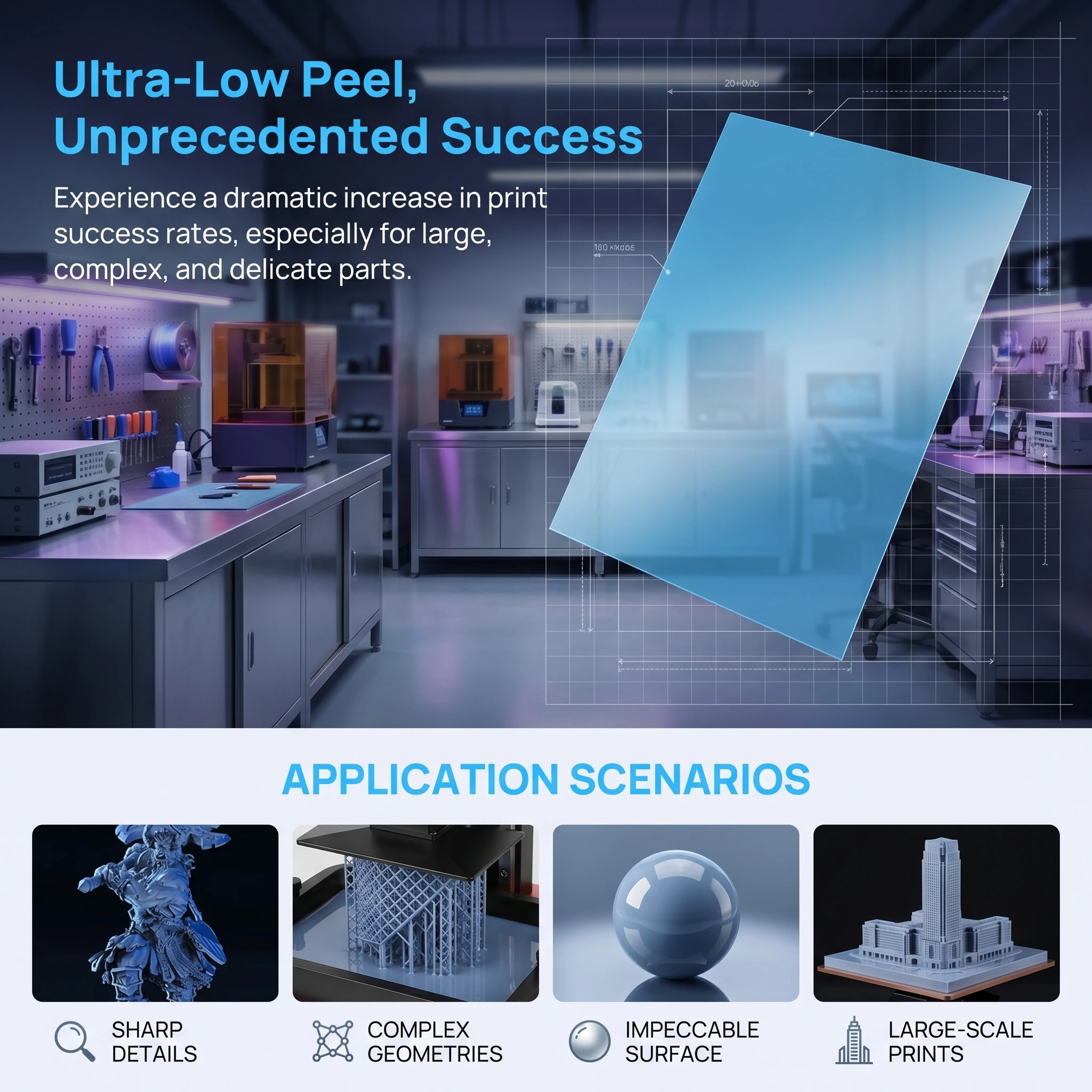 ฟิล์มปลดเร็ว ACF ความเร็วสูง ส - 3D Printing Pdf บทวิจารณ์และราคา