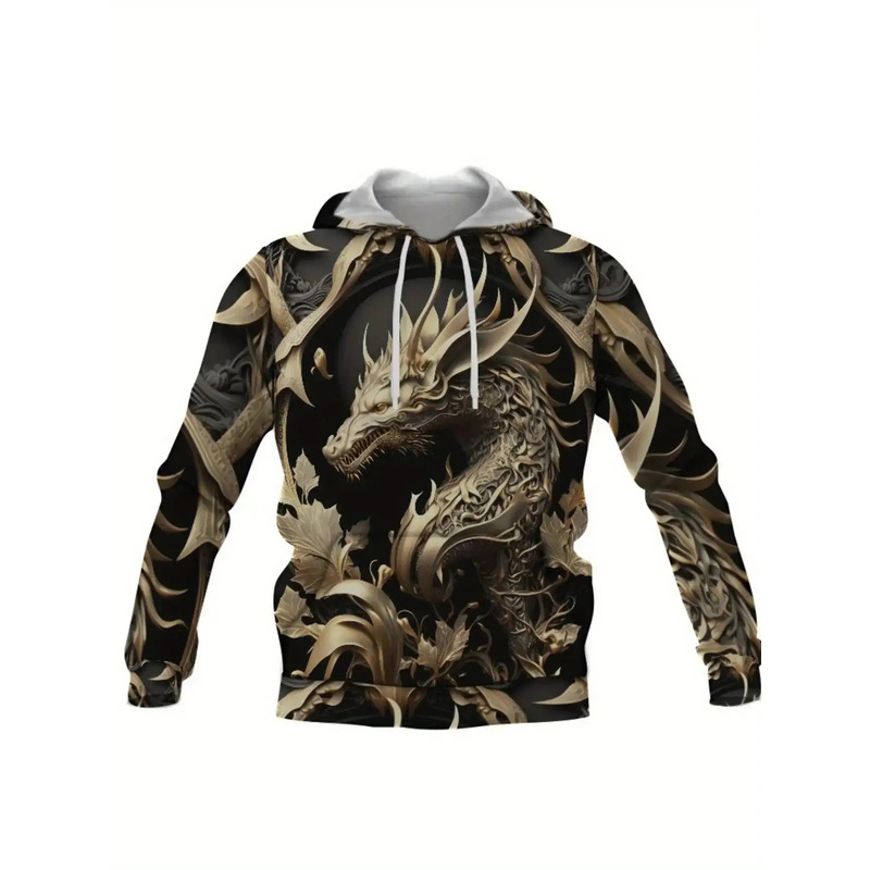 ชุดเซ็ตเสื้อฮู้ดดี้และกางเกงกี - 3D Printing Dragon บทวิจารณ์และราคา