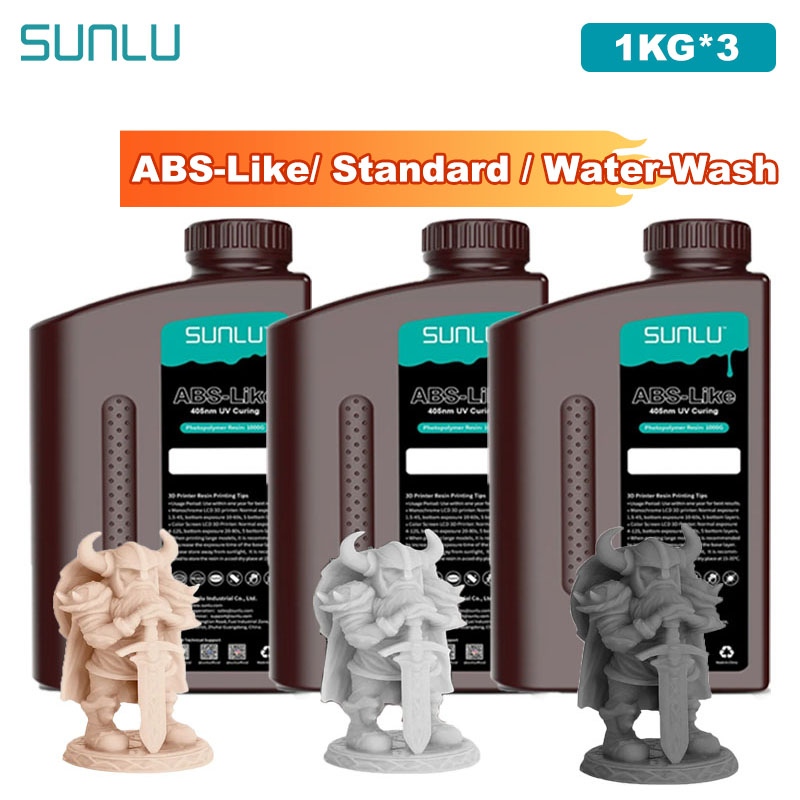 เรซิ่น SUNLU 3 กก. แบบคล้าย AB - 3D Printing Uv Sensitive Resin บทวิจารณ์และราคา