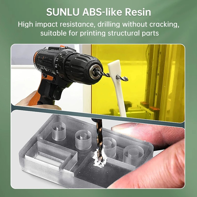 เรซิ่น SUNLU 3 กก. แบบคล้าย AB - 3D Printing Uv Sensitive Resin บทวิจารณ์และราคา