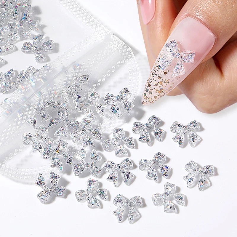 50pcs เรซิ่น Jelly Ribbon Bows - 3D Printing Epoxy Resin บทวิจารณ์และราคา