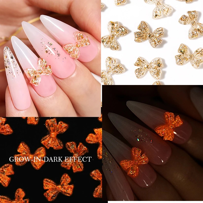 50pcs เรซิ่น Jelly Ribbon Bows - 3D Printing Epoxy Resin บทวิจารณ์และราคา