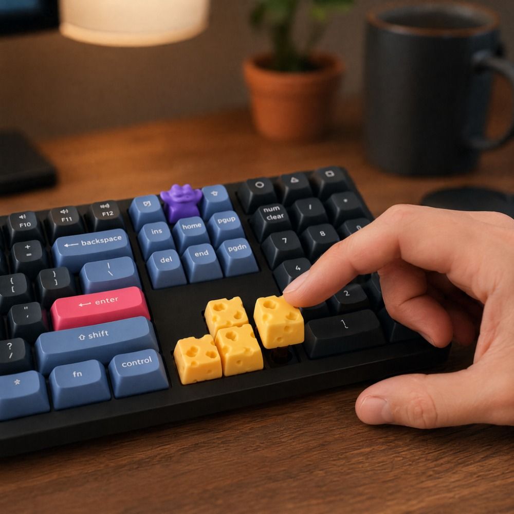 คีย์แคป 3D ลายชีสเค้ก 4 ชิ้น ค - 3D Printing Chess บทวิจารณ์และราคา